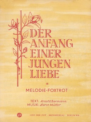 cover image of Der Anfang einer jungen Liebe
